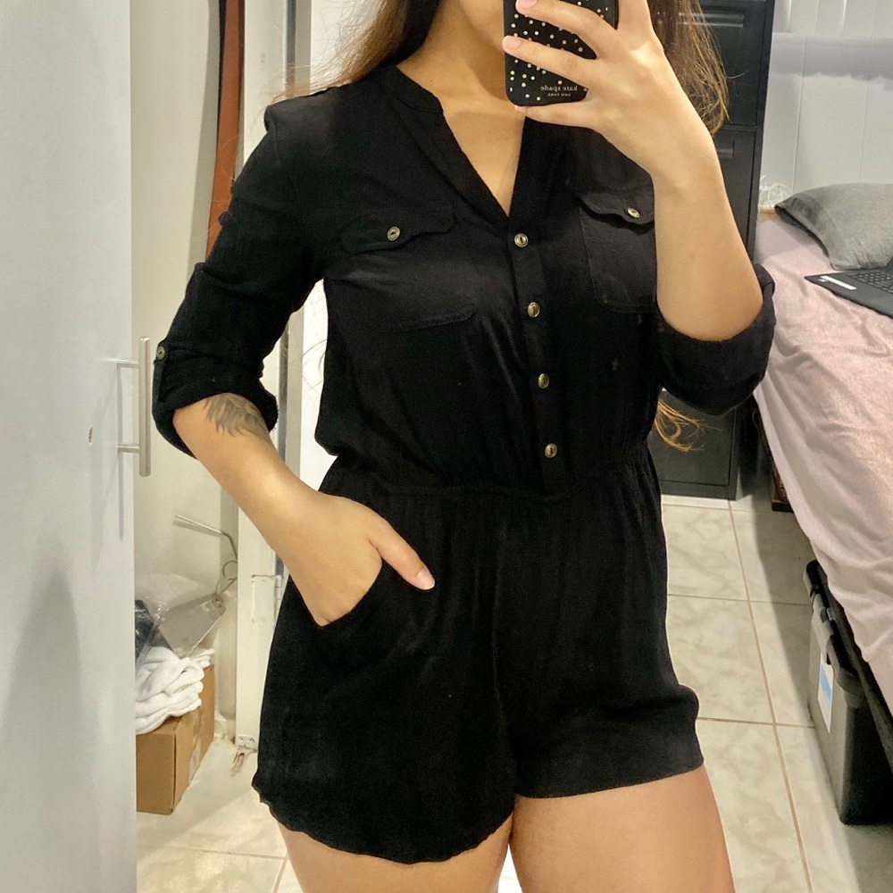 V-neck Romper